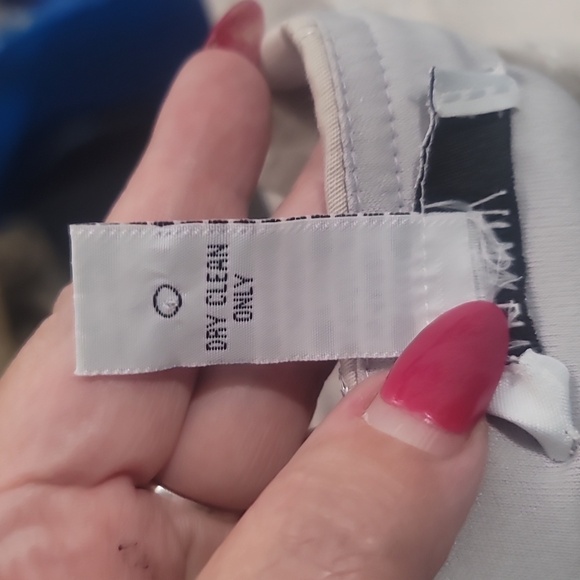 LAUNDRY by Shelli Segal embroidered beaded dove Grey  gray skirt 6 - Picture 3 of 4